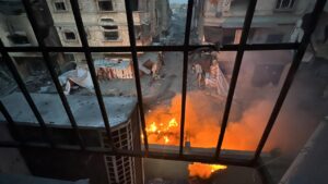 gaza hospital fire
