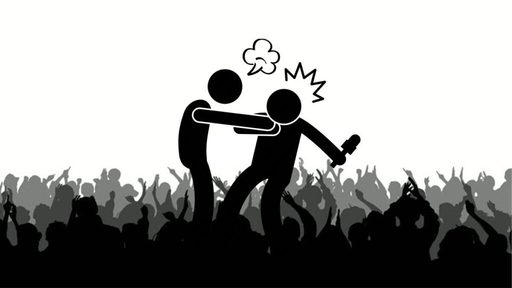 attacking a journalist