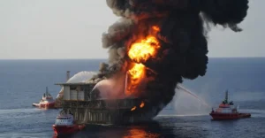 Ship collided in oman