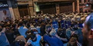 Turkey protest against LeMan magazine office