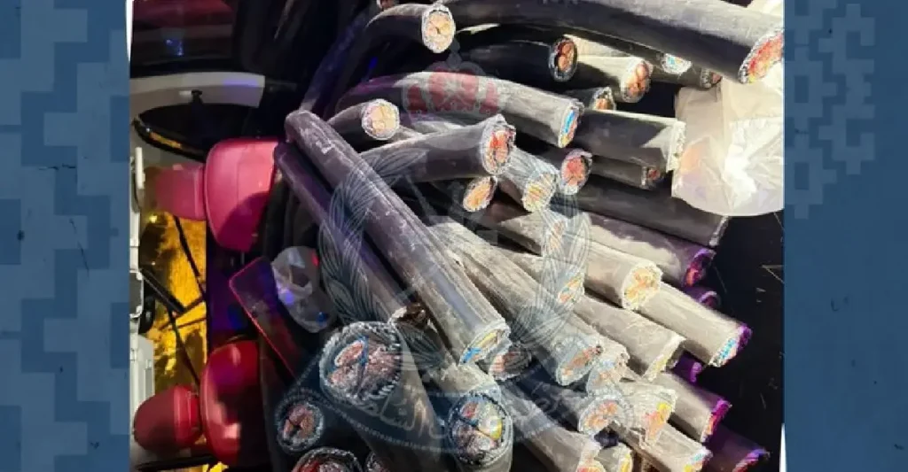 Electric cable theft
