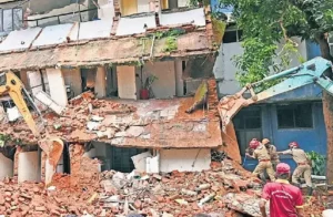 Collapsed building