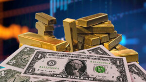 gold and dollar