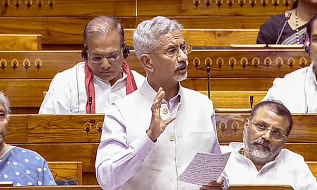 എസ് ജയശങ്കർ പാർലമെന്റിൽ