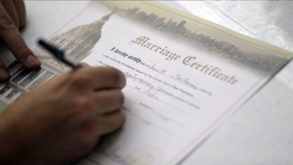 marriage certificate