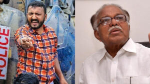 rahul and pj kurien protest
