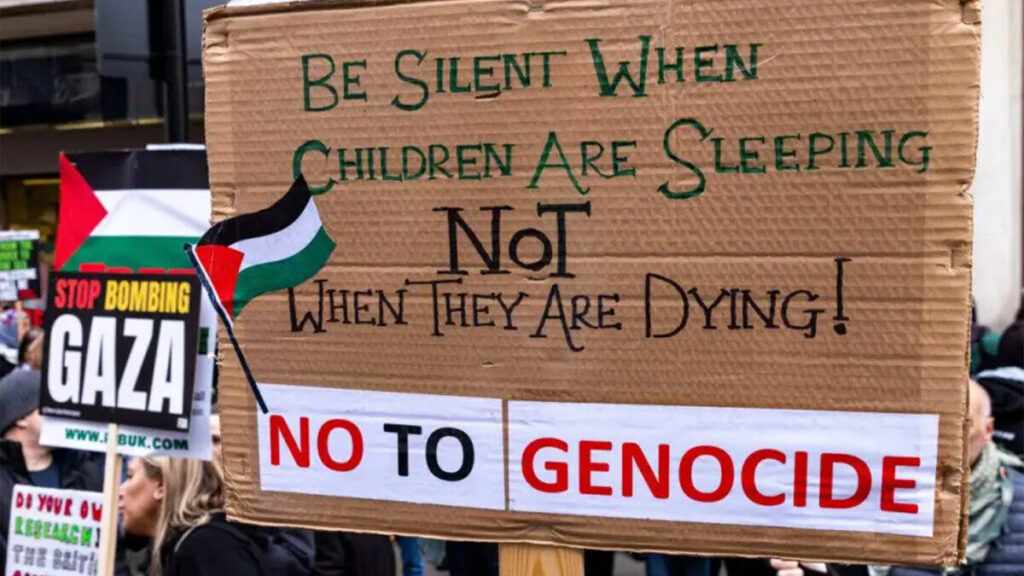 silence for gaza