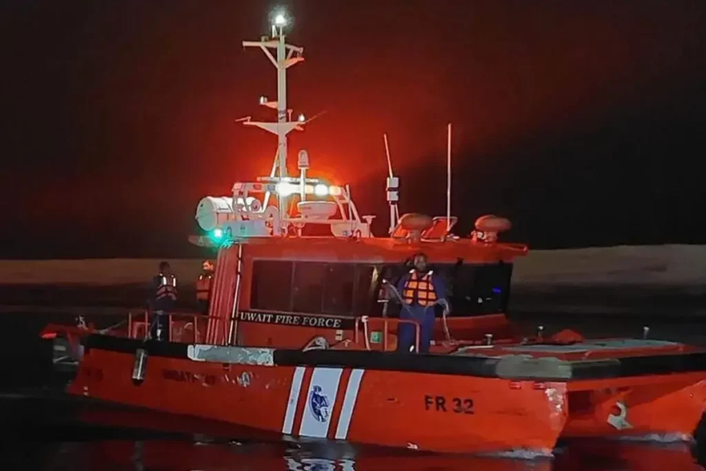 Fire accident ship