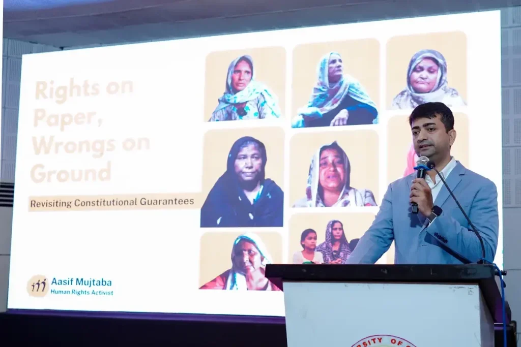 ഭരണകൂട നെറികേടുകളെ തെളിവ് സഹിതം തുറന്നുകാട്ടി പ്രമുഖ മനുഷ്യാവകാശ പ്രവര്ത്തകന് ആസിഫ് മുജ്തബ