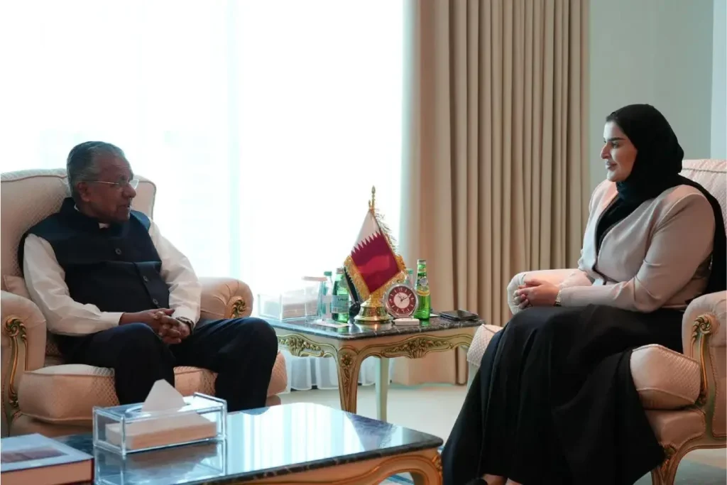 കേരളത്തിലെ നിക്ഷേപ അവസരങ്ങൾ; ഖത്തർ അന്താരാഷ്ട്ര സഹമന്ത്രിയുമായി പിണറായി വിജയൻ കൂടിക്കാഴ്ച നടത്തി