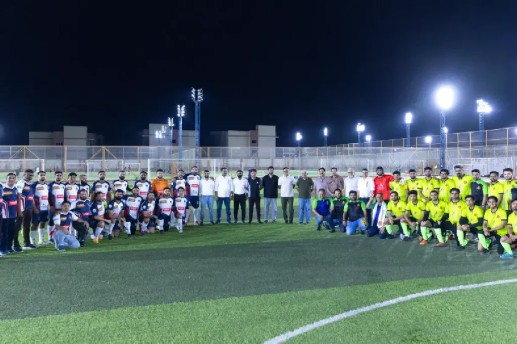 ക്ലൗഡ്ബെറി ഡെന്റൽ ഇന്റർനാഷണൽ ബൈ എ ജി സി സംഗമം സോക്കർ 2025; എൽ ഫിയാഗോക്ക് ജയം, റിയാദ് പയനീർസിനെ സമനിലയിൽ കുരുക്കി തെക്കേപ്പുറം ഫാൽക്കൺ