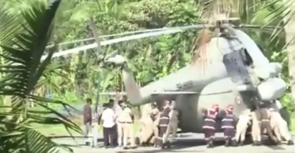 പത്തനംതിട്ടയിൽ രാഷ്ട്രപതിയുടെ ഹെലികോപ്റ്റർ ഇറങ്ങിയ സ്ഥലത്തെ തറ താഴ്ന്നുപോയി, ഗുരുതര സുരക്ഷ വീഴ്ച