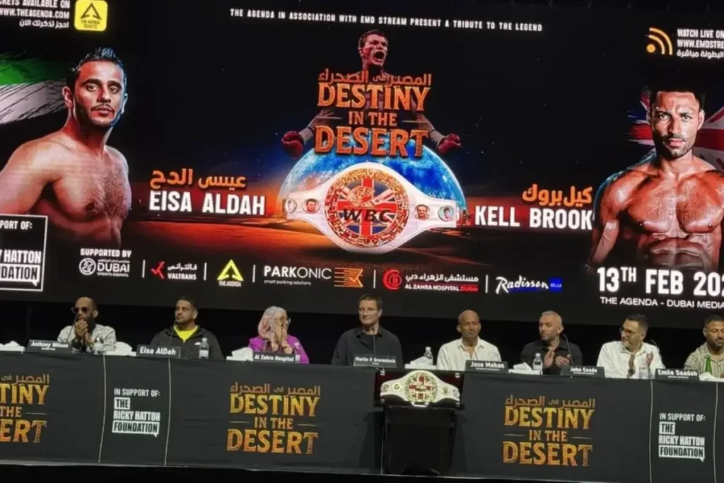 ‘മരുഭൂമിയിലെ വിധി’;ലോക ബോക്സിങ് കിരീട പോരാട്ടത്തിന് ദുബൈ വേദിയാകുന്നു