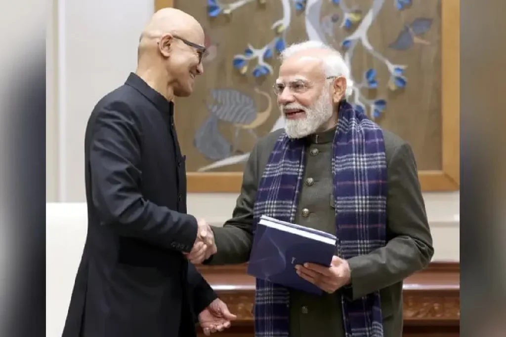 Narendra Modi meets Microsoft CEO