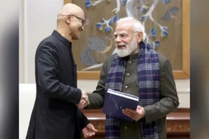 Narendra Modi meets Microsoft CEO