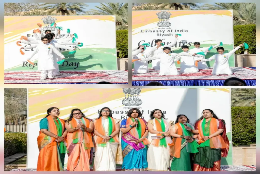 റിയാദ് ഇന്ത്യന് എംബസിയില് റിപ്പബ്ലിക് ദിനം ആഘോഷിച്ചു