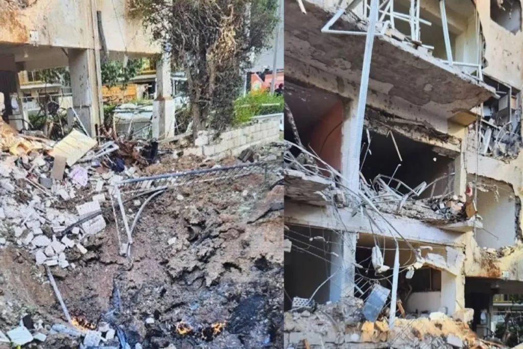 പ്രതിരോധ സംവിധാനങ്ങളെ തകര്‍ത്ത് ഇറാന്റെ മിസൈലുകള്‍; തെല്‍ അവീവില്‍ വ്യാപക നാശനഷ്ടങ്ങള്‍