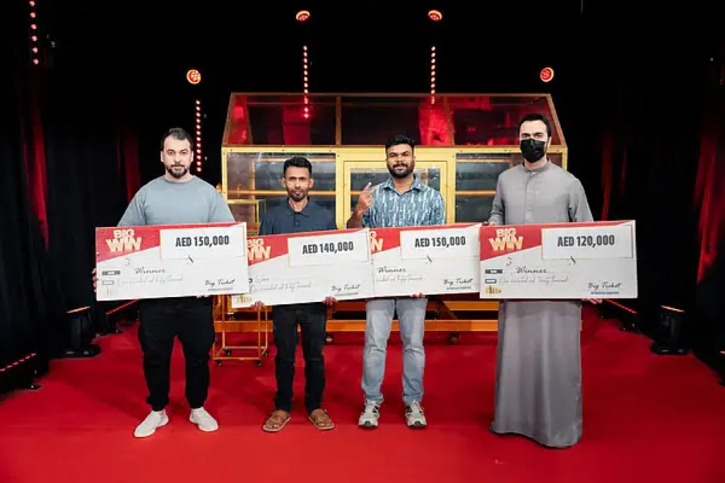 ബിഗ് ടിക്കറ്റ്; ബിഗ് വിൻ മത്സരത്തിൽ നാല് വിജയികൾ പങ്കിട്ടത് 560,000 ദിർഹം