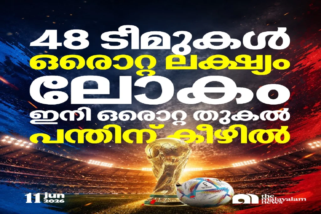 48 ടീമുകൾ ഒരൊറ്റ ലക്ഷ്യം: ലോകം ഇനി ഒരൊറ്റ തുകൽ പന്തിന് കീഴിൽ