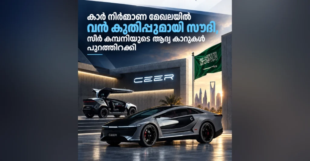 സൗദിയിൽ നിർമ്മിച്ച ആദ്യ ഇലക്ട്രിക് കാർ പുറത്തിറക്കി; ‘സീർ’ കമ്പനിയുടെ ആദ്യ മോഡൽ ‘എക്സോബോട്ട്’